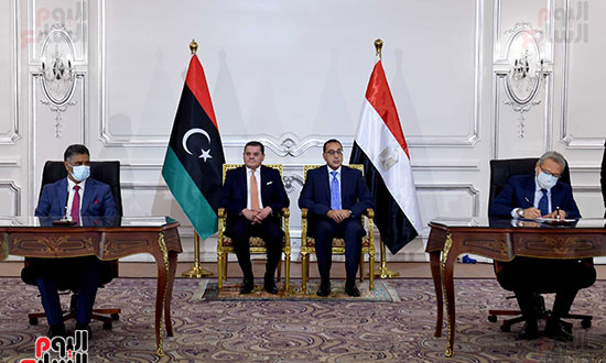مؤتمر رئيس الوزراء مع نظيره الليبى  (24)
