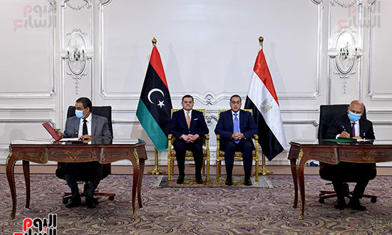 مؤتمر رئيس الوزراء مع نظيره الليبى  (13)