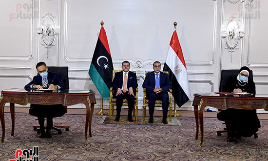 مؤتمر رئيس الوزراء مع نظيره الليبى  (4)