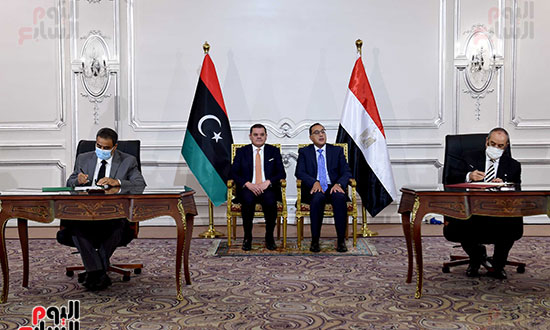 مؤتمر رئيس الوزراء مع نظيره الليبى  (11)