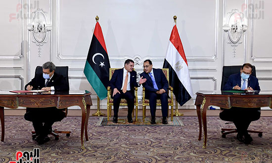 مؤتمر رئيس الوزراء مع نظيره الليبى  (17)