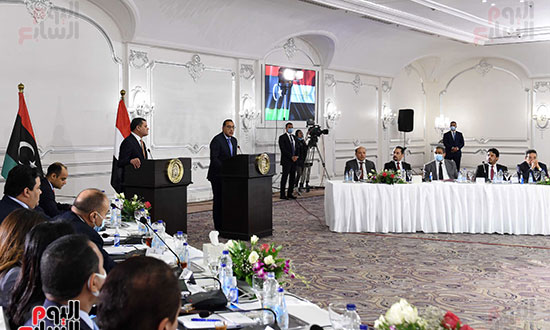 مؤتمر رئيس الوزراء مع نظيره الليبى  (40)