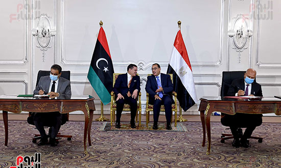 مؤتمر رئيس الوزراء مع نظيره الليبى  (14)