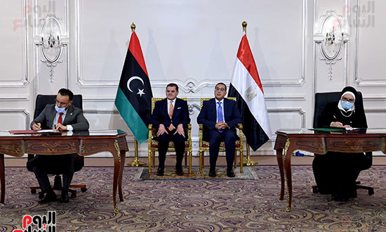 مؤتمر رئيس الوزراء مع نظيره الليبى  (5)