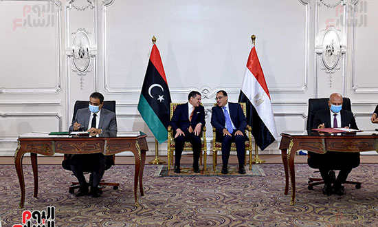 مؤتمر رئيس الوزراء مع نظيره الليبى  (15)