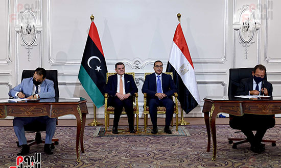 مؤتمر رئيس الوزراء مع نظيره الليبى  (22)
