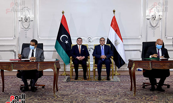 مؤتمر رئيس الوزراء مع نظيره الليبى  (12)