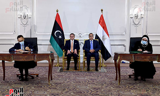مؤتمر رئيس الوزراء مع نظيره الليبى  (3)