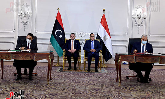 مؤتمر رئيس الوزراء مع نظيره الليبى  (7)