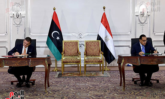 مؤتمر رئيس الوزراء مع نظيره الليبى  (27)