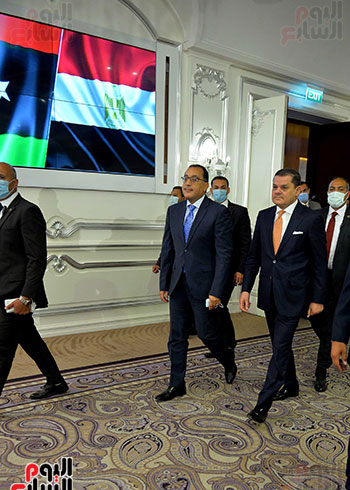 رئيسا وزراء مصر وليبيا (1)
