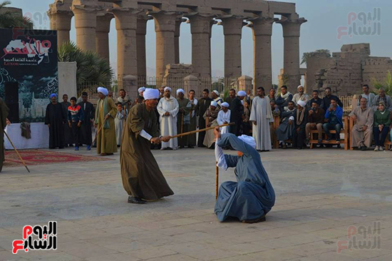 مهرجان التحطيب ينجح في ميدان أبوالحجاج