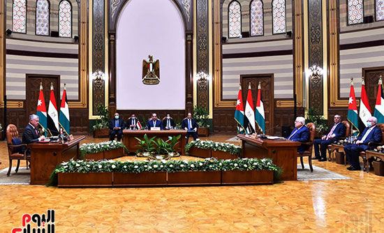 القمة المصرية الأردنية الفلسطينية 2