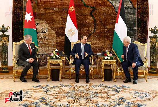 القمة المصرية الأردنية الفلسطينية