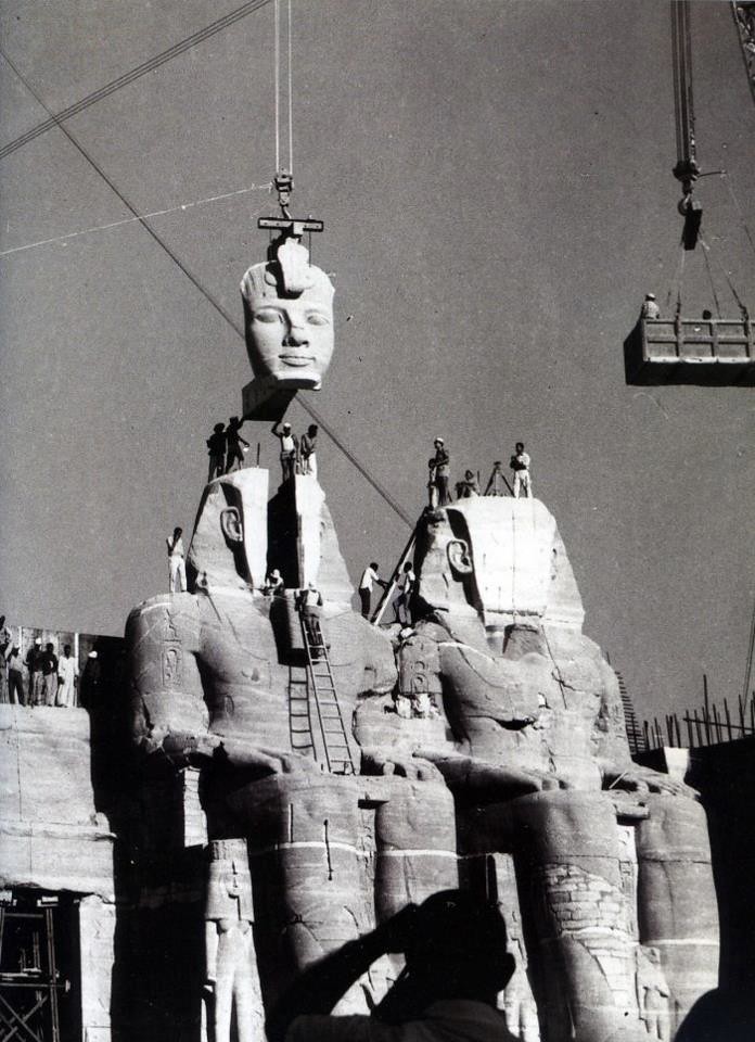 نقل معبد ابو سمبل فى عامى 1964 و1968