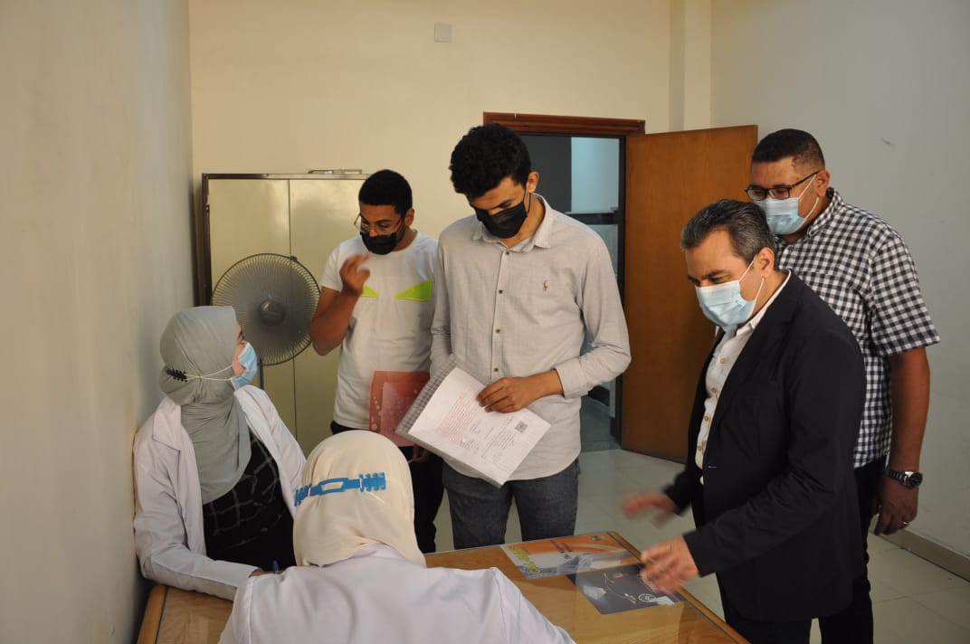 الكشف الطبى الشامل للطلاب الجدد الملتحقين بكليات جامعة كفر الشيخ