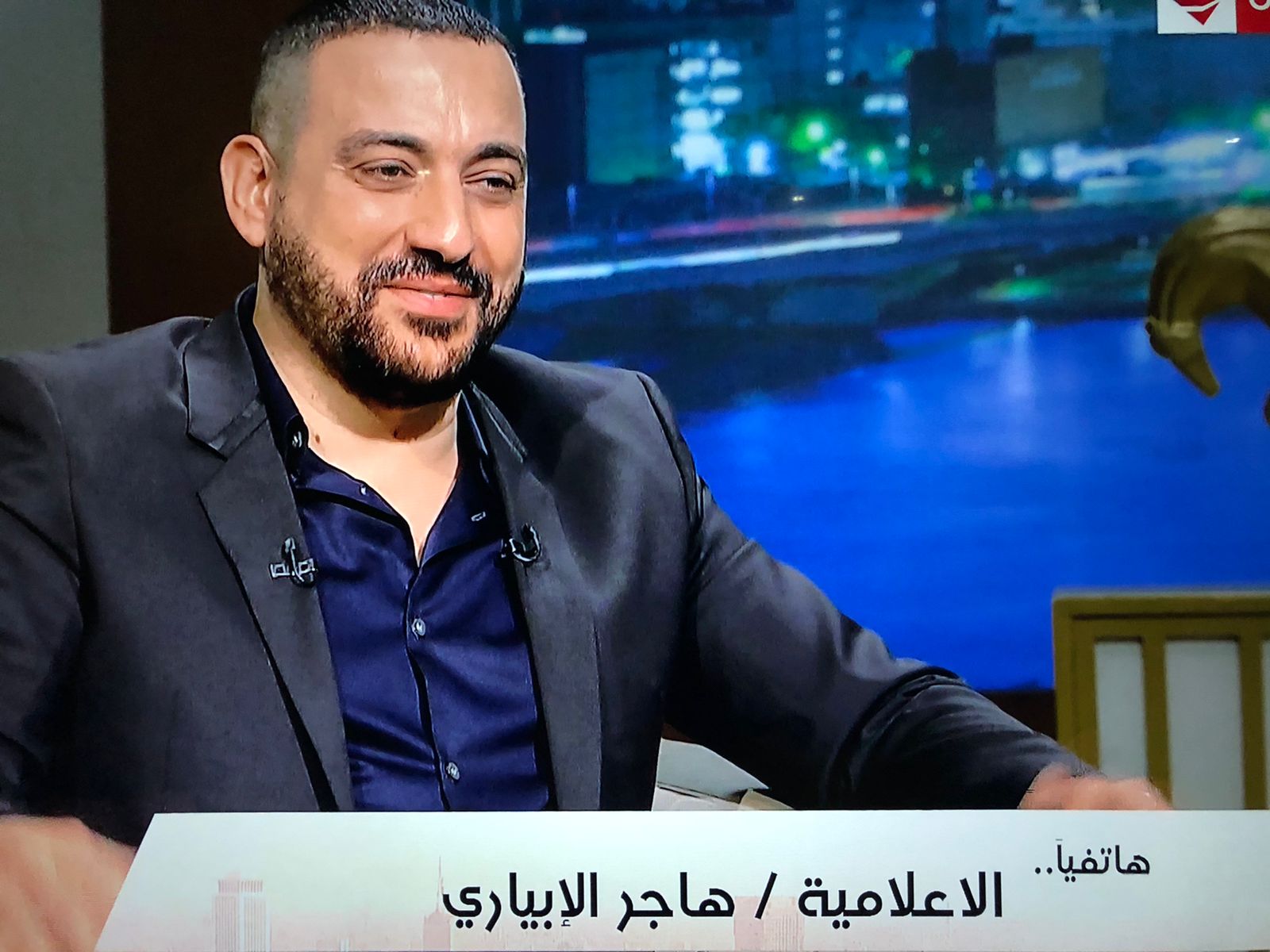 دياب خلال لقاءه مع الاعلامى عمرو الليثى (2)