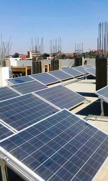 محطة الطاقة الشمسية بديوان محافظة الوادى الجديد