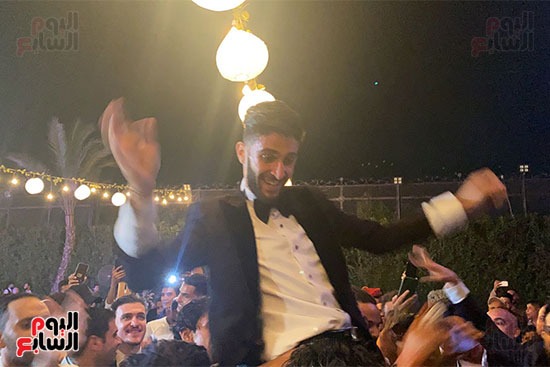 محمد عبد السلام لاعب الزمالك يحتفل بزفافه (10)