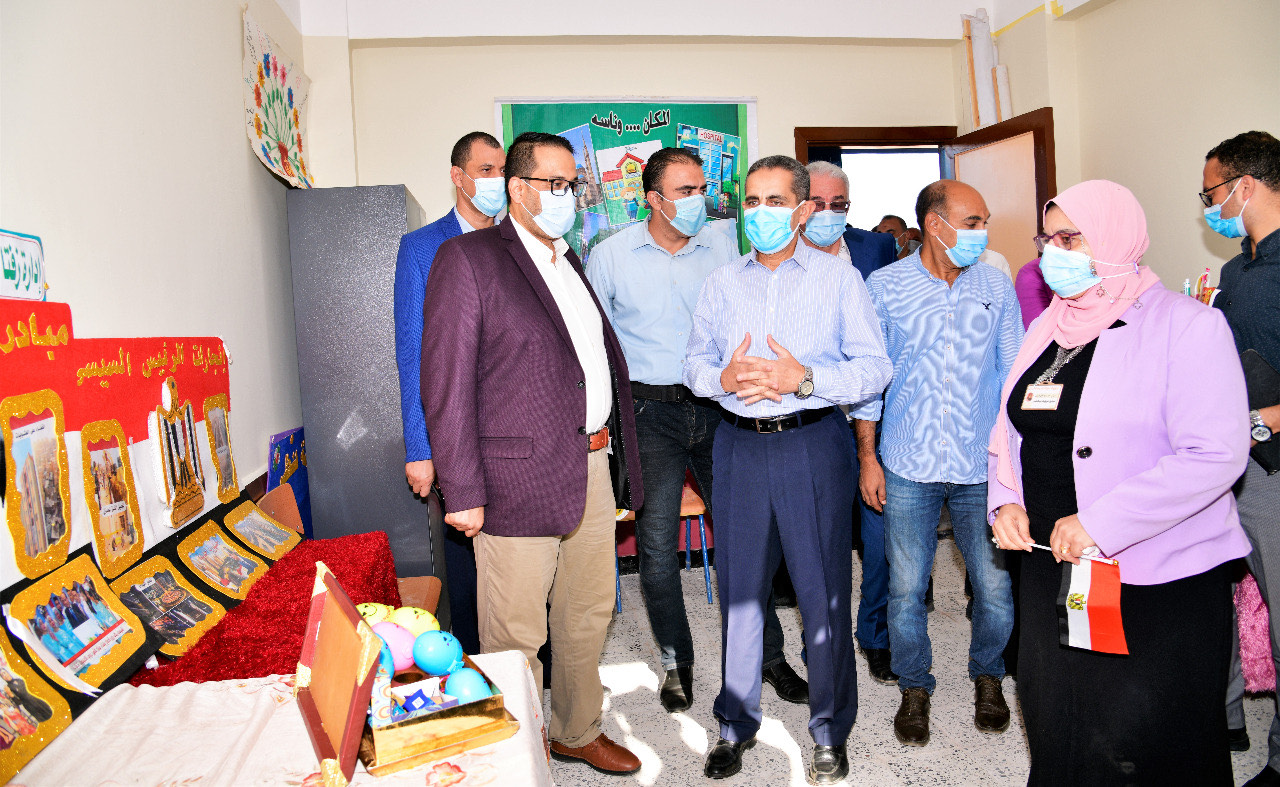 افتتاح مدرسة اللواء العزب ضمن مبادرة حياة كريمة (2)