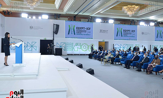 رئيس الوزراء يشهد افتتاح النسخة الأولى من منتدى مصر للتعاون الدولي والتمويل الإنمائي تصوير سليمان العطيفى‎‎ (5)