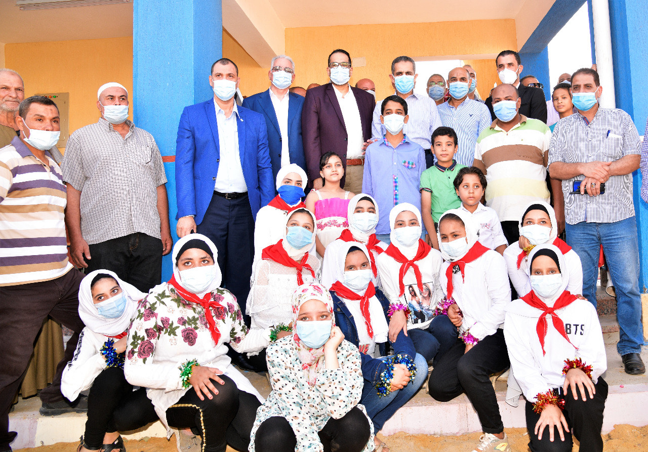 افتتاح مدرسة اللواء العزب ضمن مبادرة حياة كريمة (1)