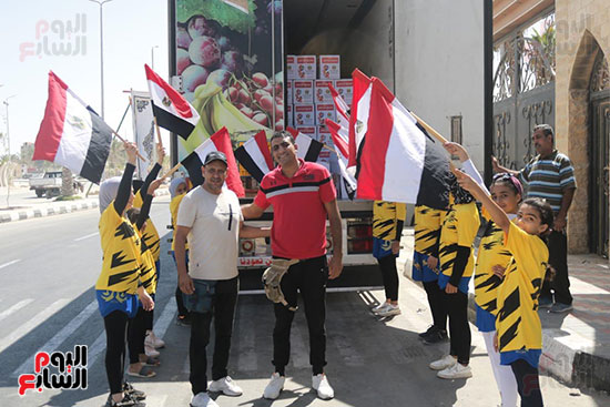 فعاليات وصول قافلة أبواب الخير في محافظة شمال سيناء