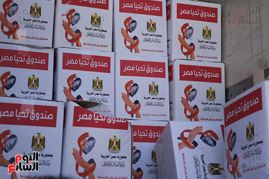 محتويات قافلة أبواب الخير في محافظة شمال سيناء