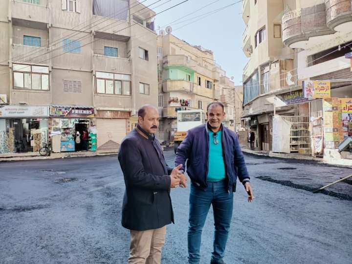 جانب من اعمال الرصف