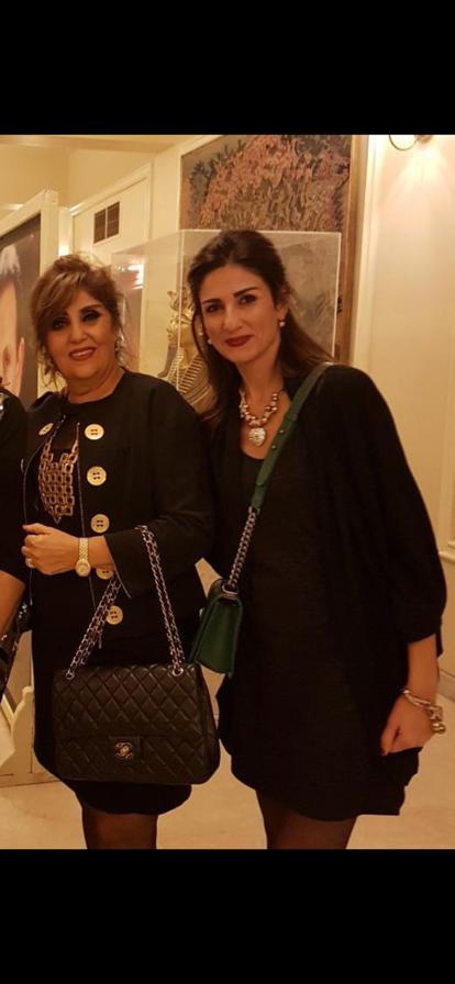 الإعلامية داليا ناصر ووالدتها الإعلامية مهرة راشد