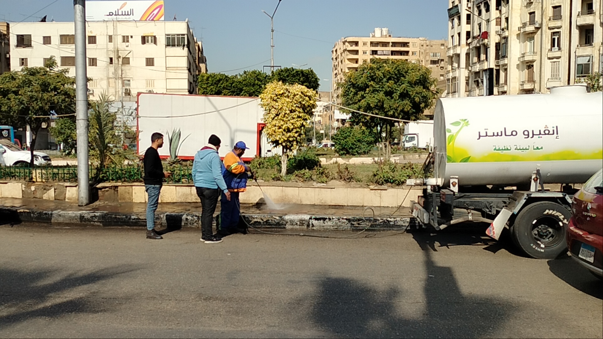 غسيل ميدان الإسماعيلية بمصر الجديدة (6)