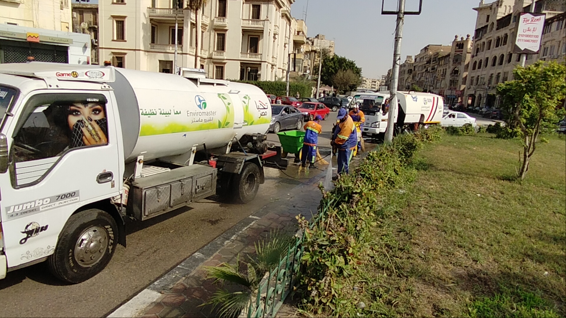 غسيل ميدان الإسماعيلية بمصر الجديدة (4)