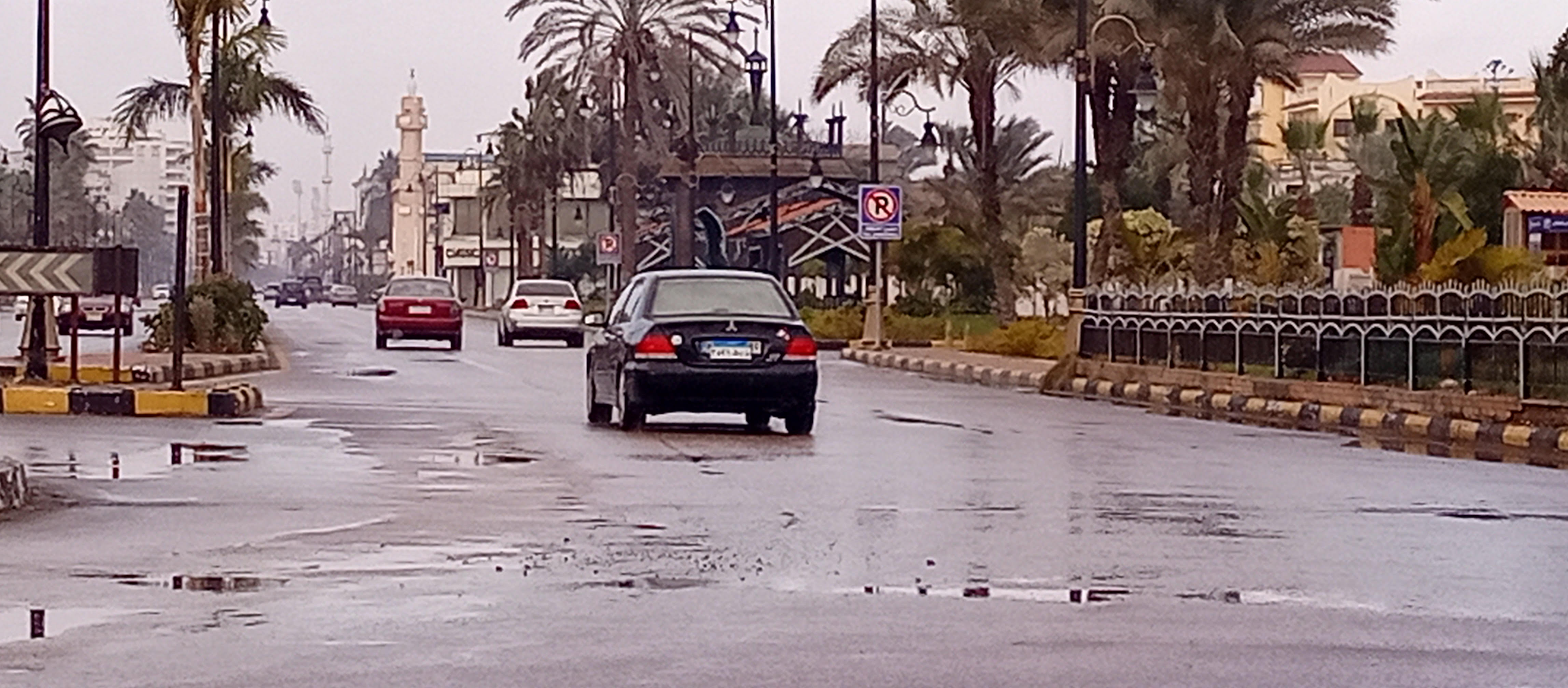 أمطار  بحى الشرق بمدينة بورسعيد