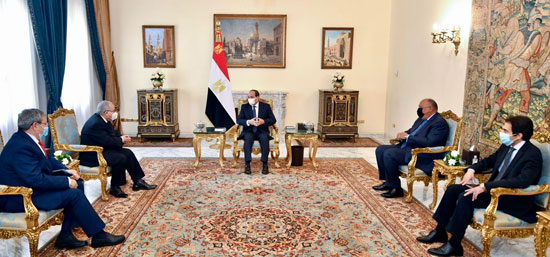 الرئيس عبد الفتاح السيسى ووزير الشئون الخارجية الجزائرية (2)