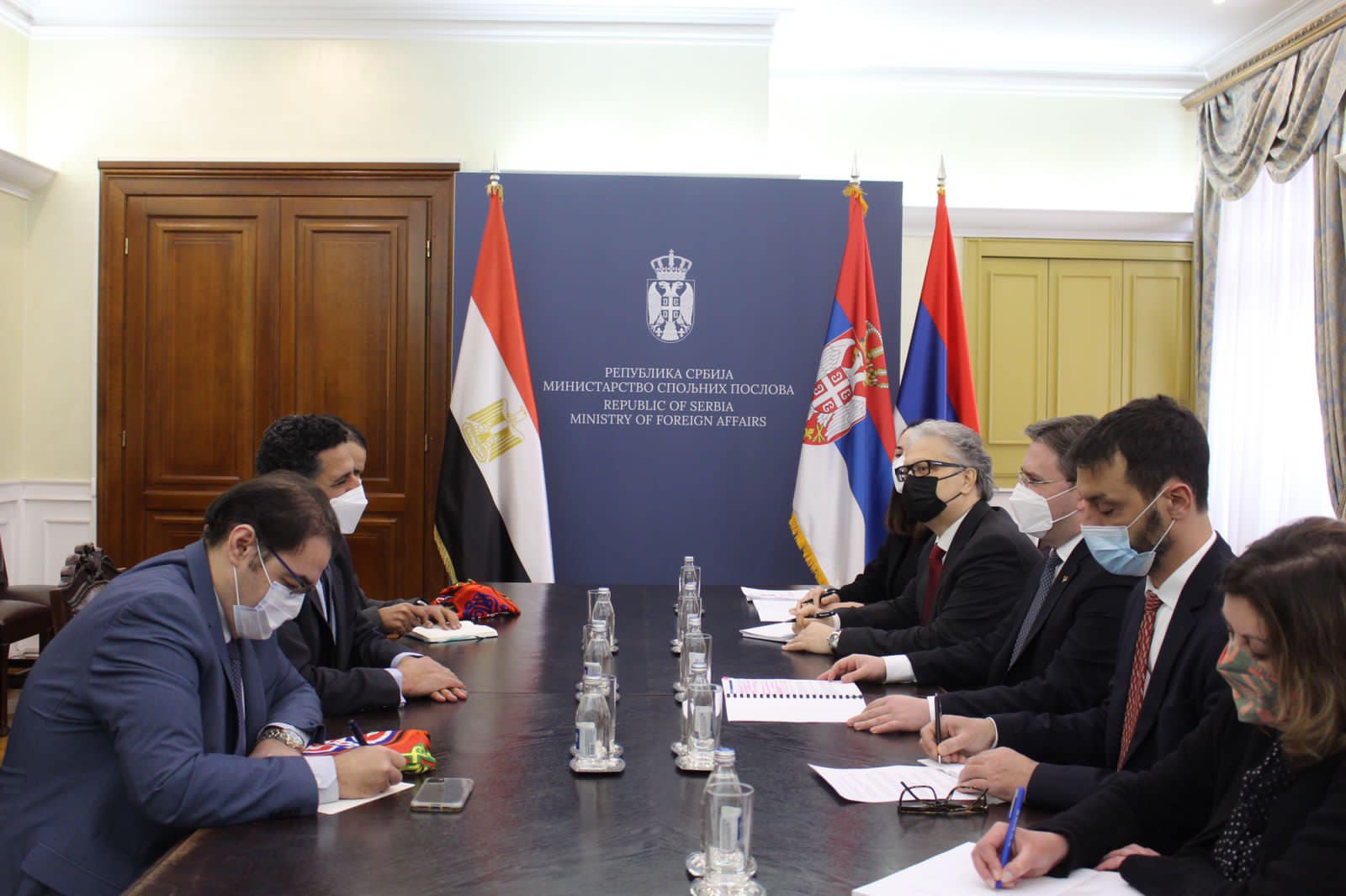 سفير مصر لدى بلجراد يلتقى وزير خارجية صربيا