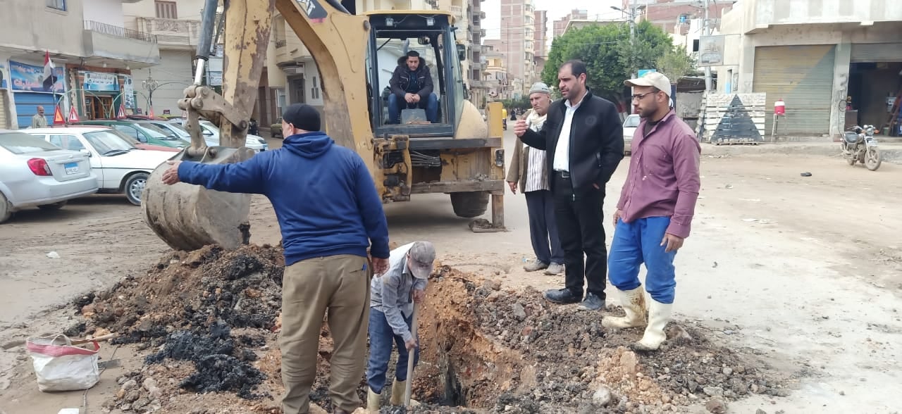 إنشاء صفايات جديدة للأمطار بأحياء دسوق