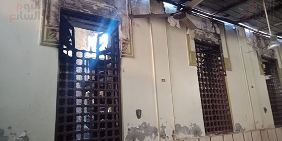  حريق هائل شب فى مسجد الشيخ علم الدين الرباط بمدينة منفلوط، (12)