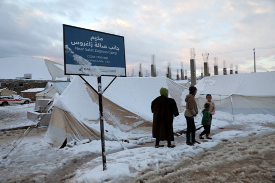مخيم صلاة زغروس للنازحين السوريين