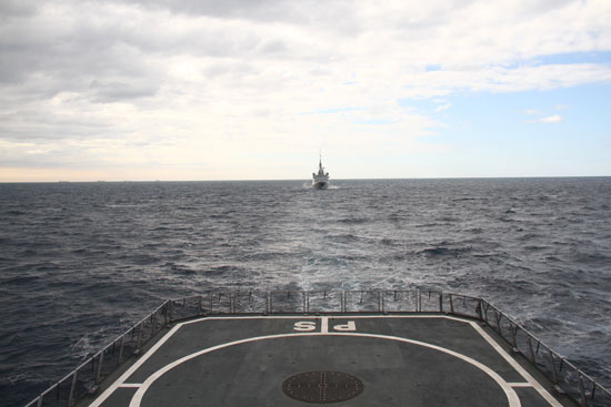 البحرية المصرية والفرنسية تنفذان تدريبا بحريا عابرا بنطاق الأسطول الشمالى (3)