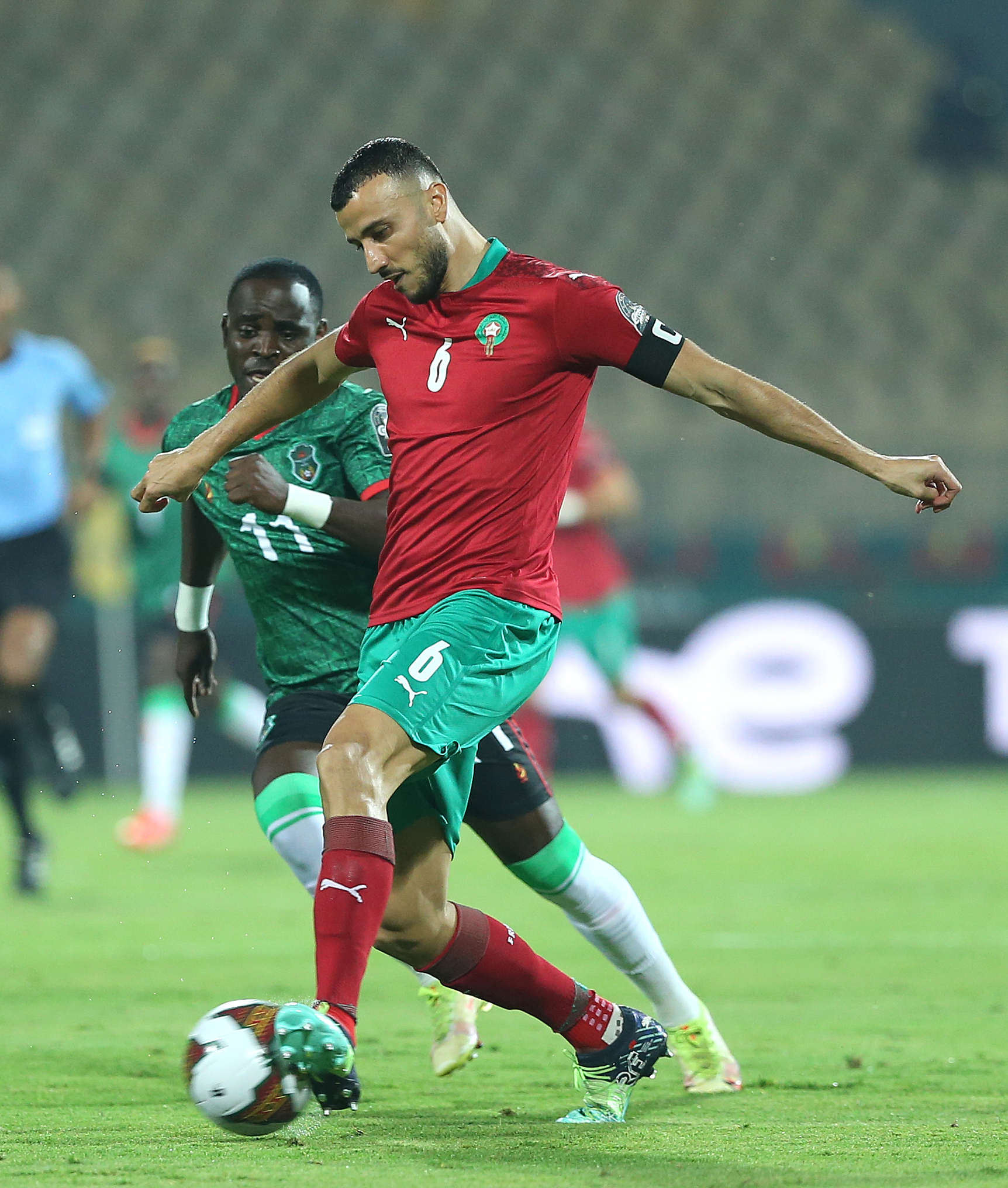 جانب من مباراة المغرب ومالاوى