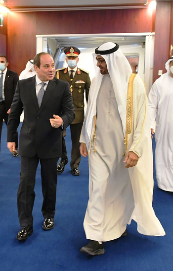 الرئيس عبد الفتاح السيسي يلتقى الشيخ محمد بن زايد آل نهيان