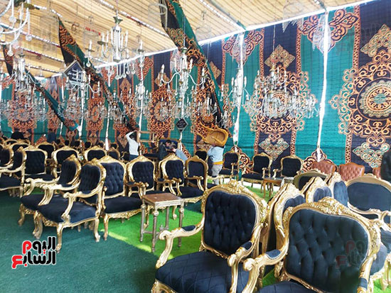 اليوم-السابع-داخل-سرادق-عزاء-الكاتب-الصحفي-ياسر-رزق-بمدينة-أبو-صوير-بالإسماعيلية