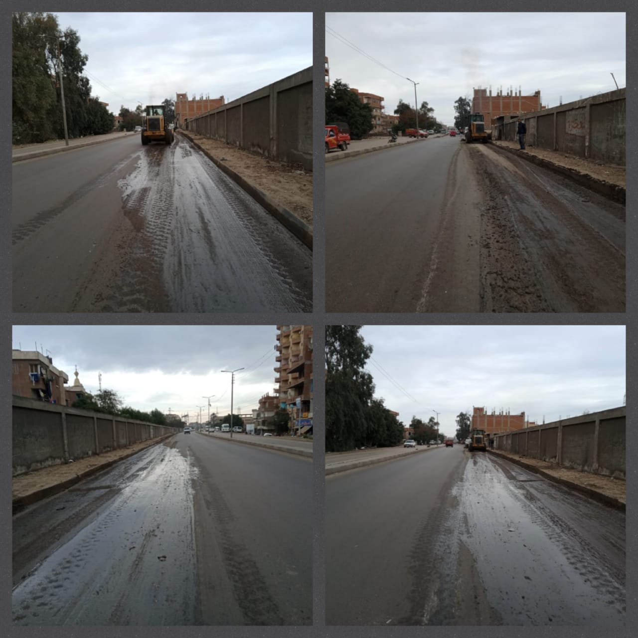 رفع أثار الأمطار من شوارع الجيزة (1)
