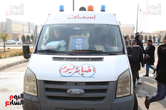 تشييع جثمان الكاتب الصحفى ياسر رزق