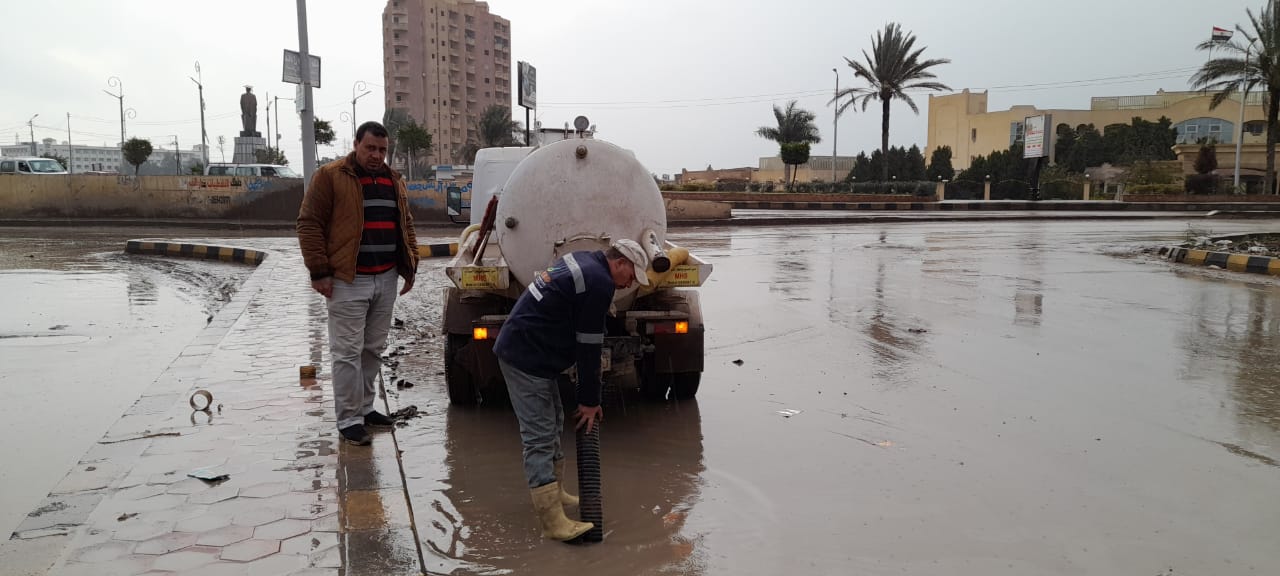 رقع مياه الامطار بكفر الشيخ