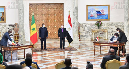 الرئيس السيسي بمؤتمر صحفى مع نظيره السنغالى (2)
