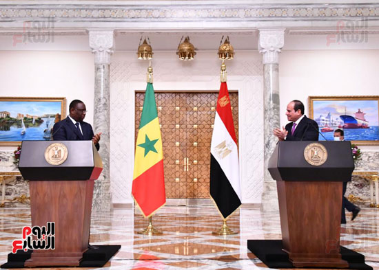 الرئيس السيسي بمؤتمر صحفى مع نظيره السنغالى (11)