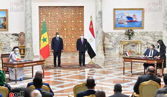 الرئيس السيسي بمؤتمر صحفى مع نظيره السنغالى (3)