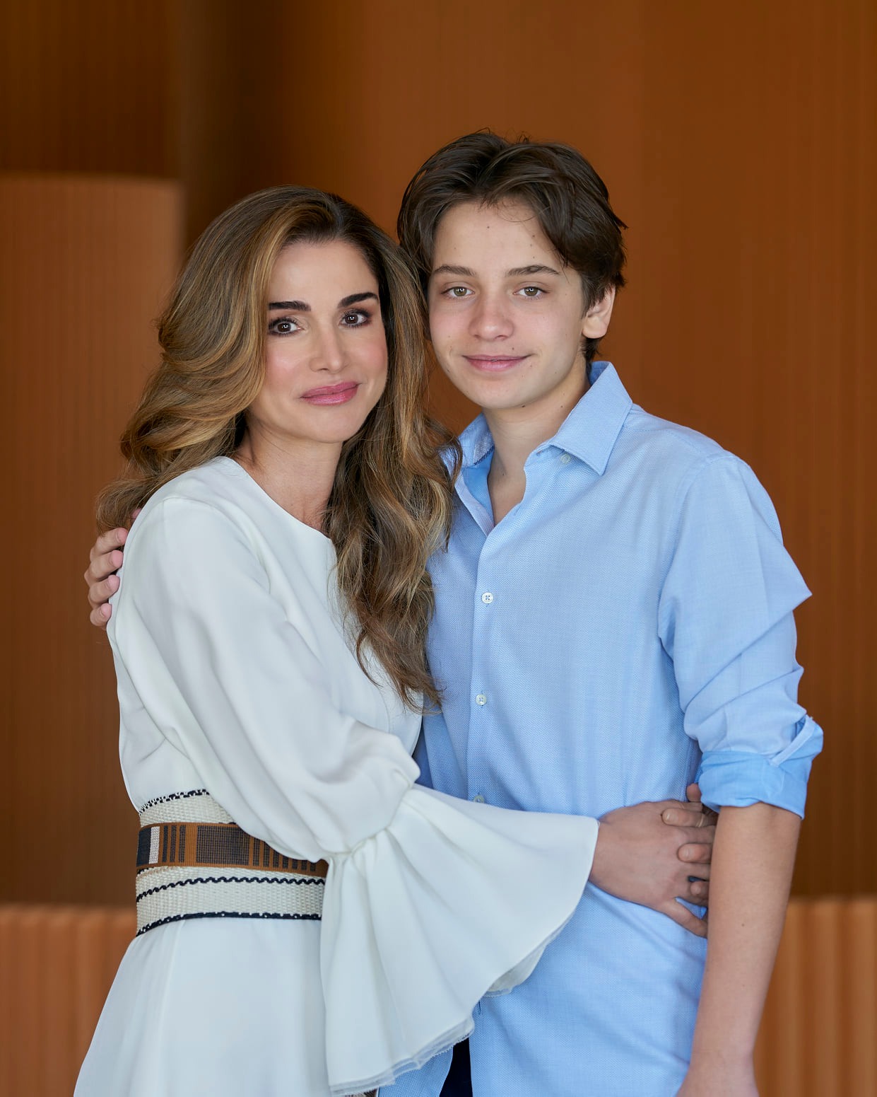 الملكة رانيا والامير هشام