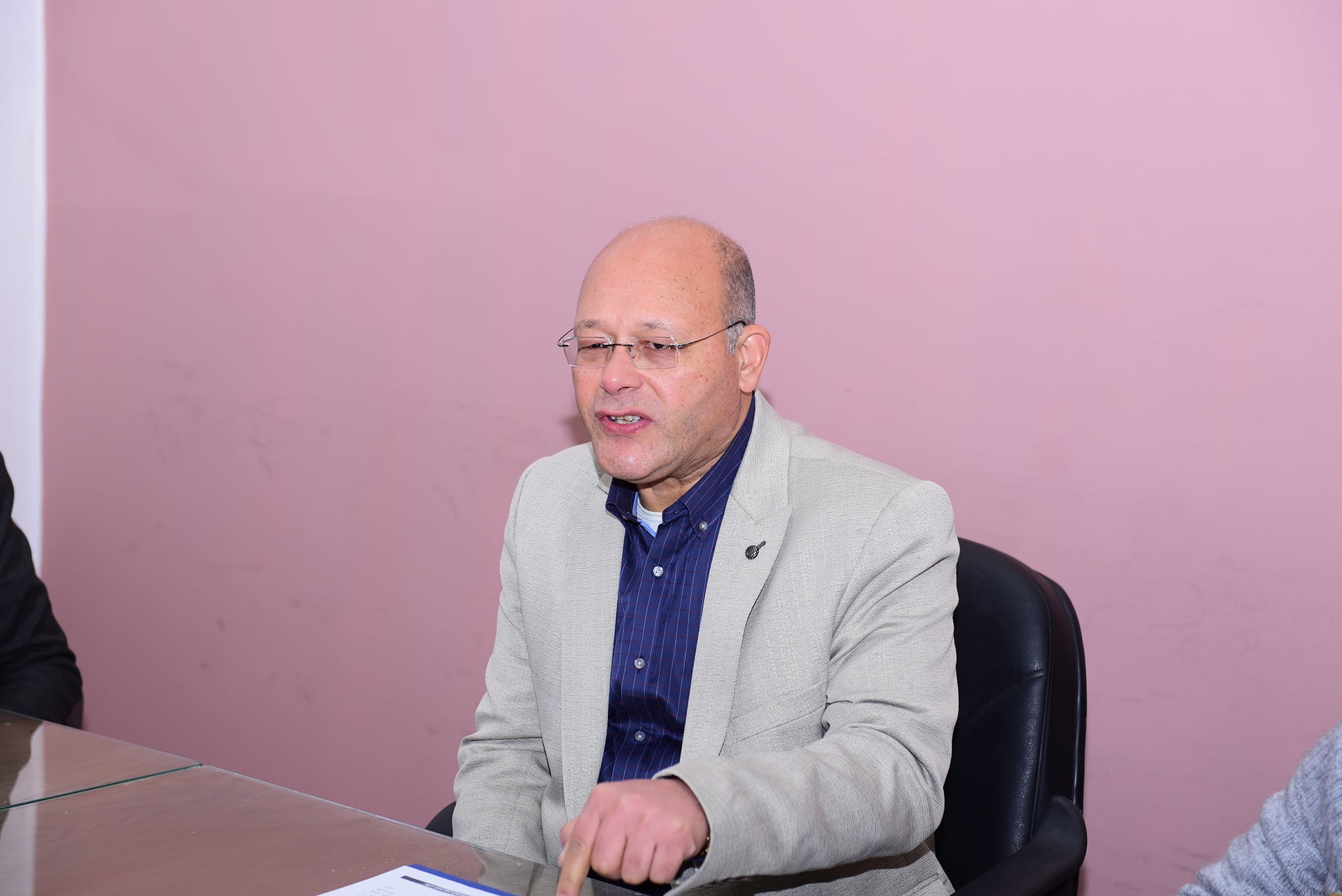 الدكتور حسان النعمانى رئيس مؤتمر الباحثين بجامعة سوهاج